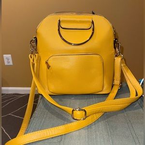 Yellow mustard purse/backpack